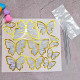 Gold Edged Blue Paper Butterfly (10 Pieces)