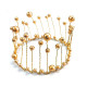 Gold Pearl Crown Cake Topper