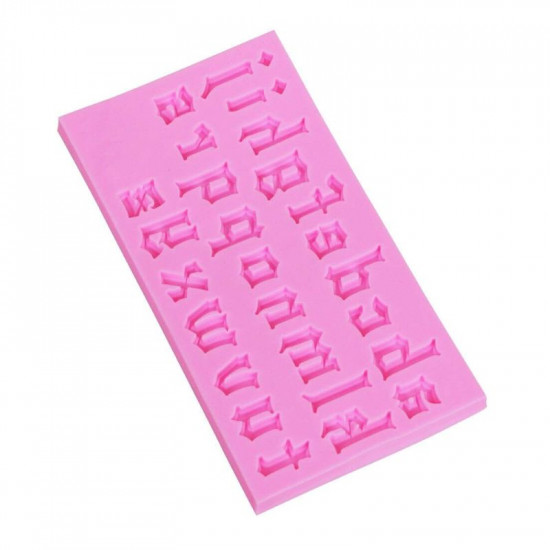 Gothic Font Lowercase Alphabet Silicone Mould