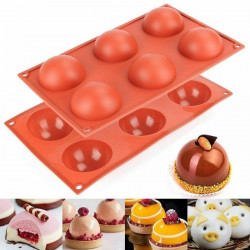 1pc Hemisphere Silicone Mold 15-cavity Mousse Mold Dessert Tools Half Ball  Silicone Mould Half Sphere Mold for Baking