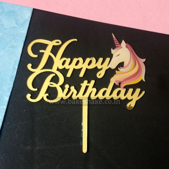 Happy Anniversary Gold Acrylic Cake Topper – The Party Superstore