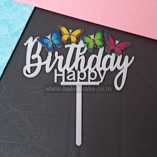 Happy Birthday Acrylic Cake Topper (ACT 63)