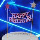 Happy Birthday Hanging Cake Topper - Pink