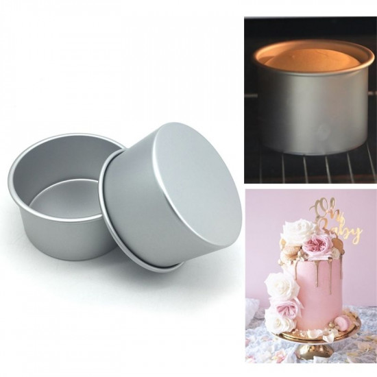 Aluminium Cake Tin Round Shape Bakeware Cake / Muffins Tart Fruit Shape Cup  Cake Mould - M&M