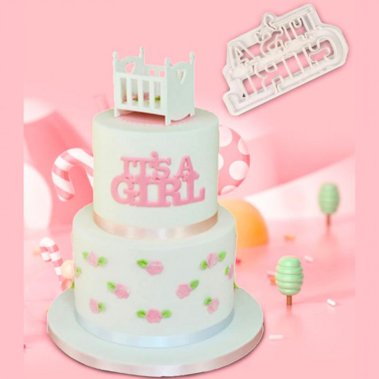 It's A Girl Fondant Cutter