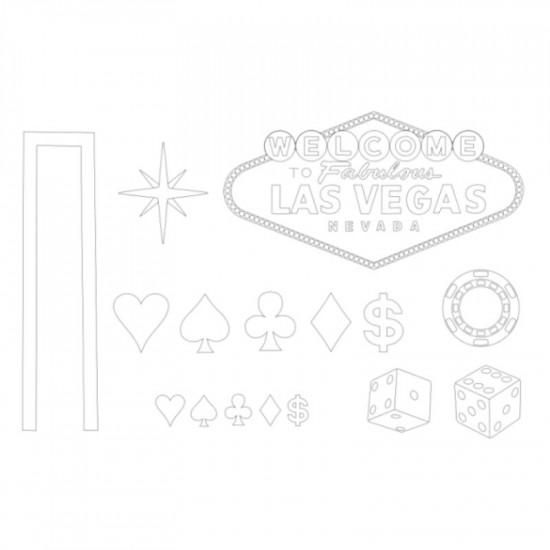 Las Vegas Theme Fondant Cutter