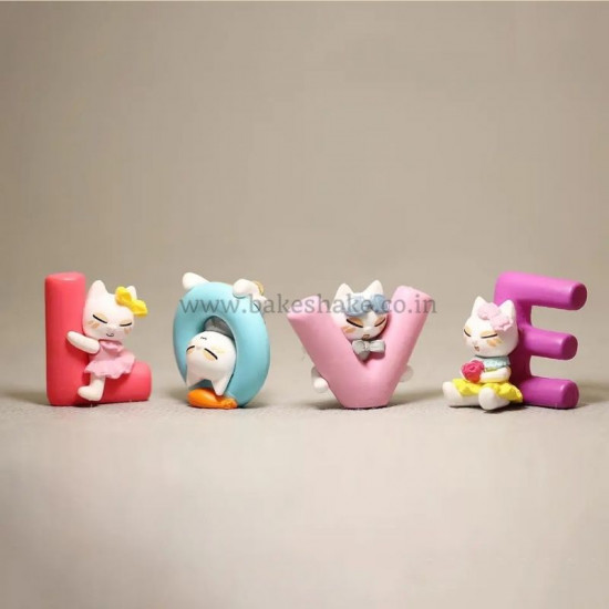 Love Cats Miniature (Set of 4)