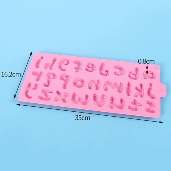 Lowercase Alphabet Silicone Chocolate Mould