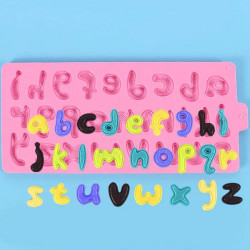 Lowercase Alphabet Silicone Chocolate Mould