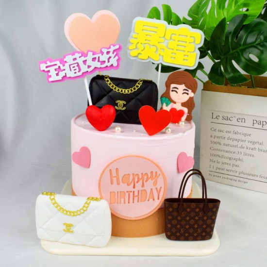 Handbag Cake Decoration | Fondant Cakes