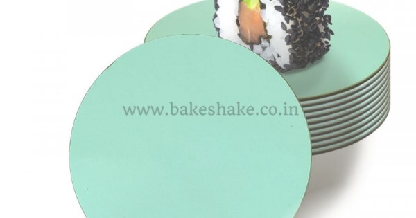 MDF Cake Base - Green 10 Inches (Set of 10)