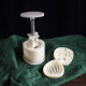 Moon Cake Mould / Cookie Press Stamp - Flower and Shell Design