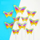 Multi Colour Shaded Paper Butterfly (10 Pieces)