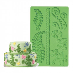Silicone Nature Themed Craft Mould, Fern, Leaf, Frond, Trim, Butterfly, Dragonfly