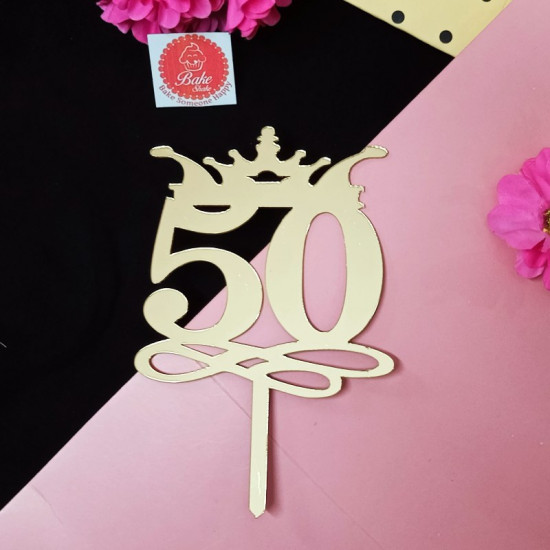 50th Cake Topper - Party On! - Langley