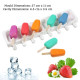 Oval Ribbed Stripes Popsicle Mould 8 Cavity