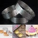 Round Tart Ring, Perforated Baking Tart Rings, Stainless Steel Nonstick Round Cake Ring Mousse Rings