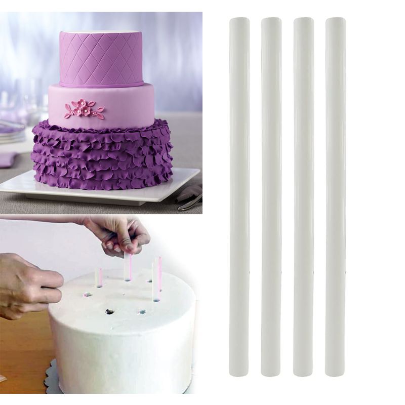 Cake Decorating Basics: How to Stack a Tiered Cake - Delishably