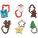 Christmas Cookie Cutter 6 Pieces