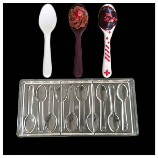 Spoon Shape Polycarbonate Chocolate Mould