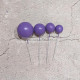 Purple Faux Ball Toppers for Cake Decoration (20 Pcs) - Matt Finish