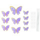 Purple Shaded Butterfly (10 Pieces)