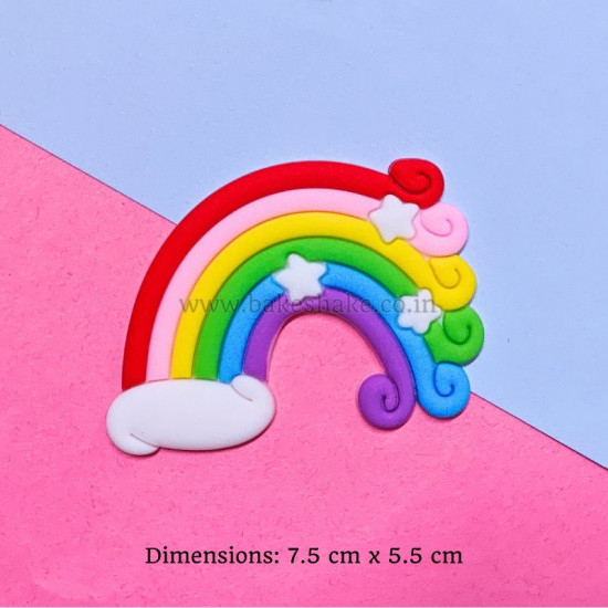 Rainbow Cake Topper Set of 2 (Design 1)