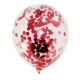 Red Confetti Balloon Cake Topper (5 Pieces)