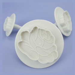 Rose Shape Plunger Cutter Set of 3 Pieces