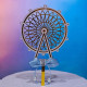 Round Wheel Acrylic Cake Topper (ACT 107) - Blue