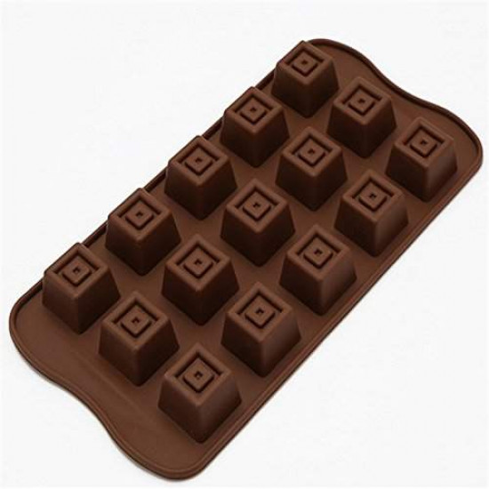 Fluted Round With Flower Silicone Chocolate Mould