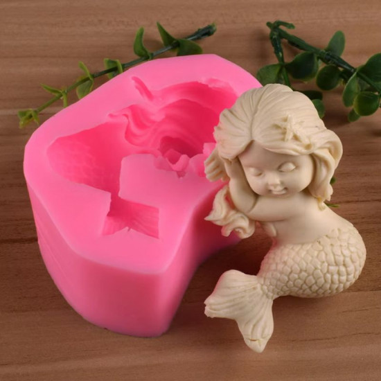 Sleeping Mermaid Silicone Mould 