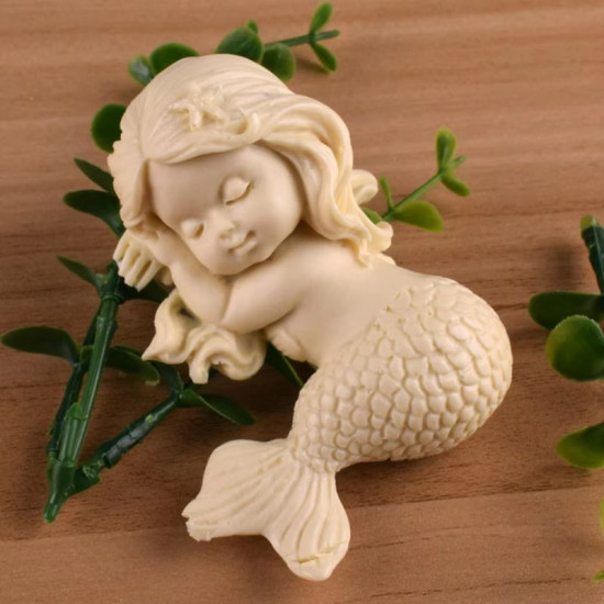 Sleeping Mermaid Silicone Mould 