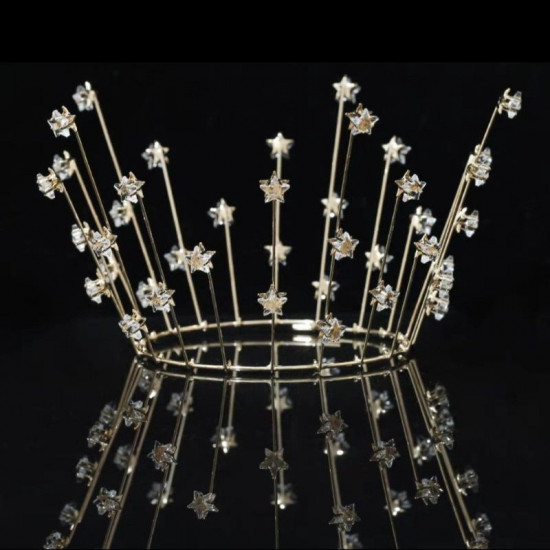 Star Crystal Crown Cake Topper