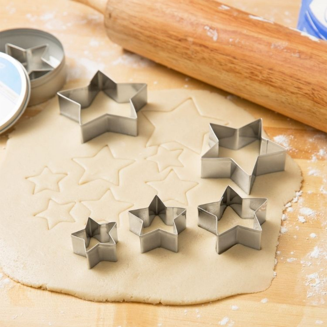 Star Shape Cookie Cutter Set of 5 Pieces