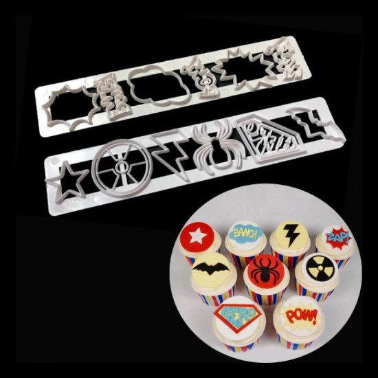 Super Hero Theme Tappet Fondant Cutter