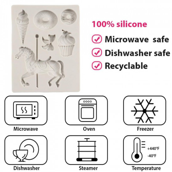 Sweet Carousel Silicone Mould