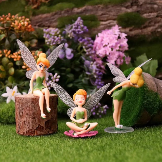 Tinkerbell Fairy Miniature Toy (Set of 6)