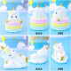 Rainbow Unicorn Miniature Cake Topper (Set of 2)