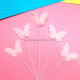 White Butterfly Cake Topper (5 Pieces)