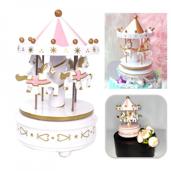 Bakewareind Musical Carousel Cake Topper Cake Decoration