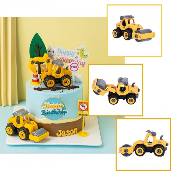 DIGGER JCB PERSONALISED EDIBLE ICING BIRTHDAY CAKE TOPPER & TRACTOR 8  CUPCAKES | eBay